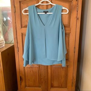 Tahari Sheer Blouse Sleeveless Size XS